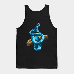 Cute Snake Unique Hand Drawn Art Gift Lover Snake Graphic Tank Top